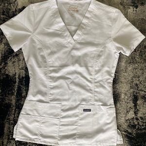 Sanibel scrubs, white scrub top